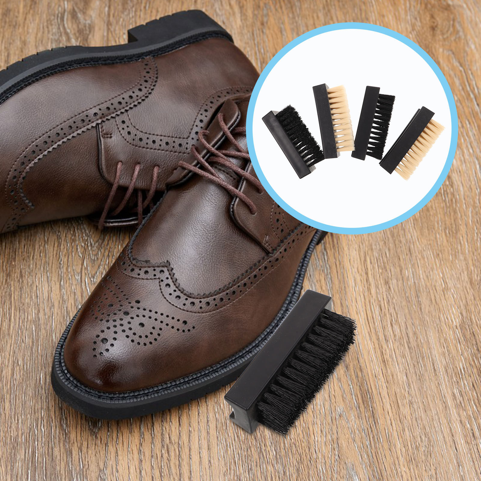 Sneaker Care For Suede - 4-delige multifunctionele schoenborstelset met zachte en