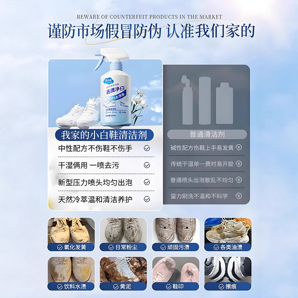 500ml witte schoenreiniger, ge - Sneaker Care For Suede recensie en prijs